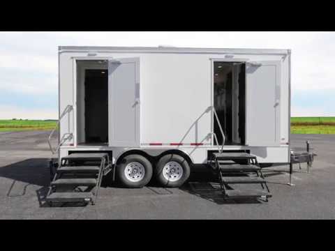 6 Station Portable Restrooms Trailer | Classic Series