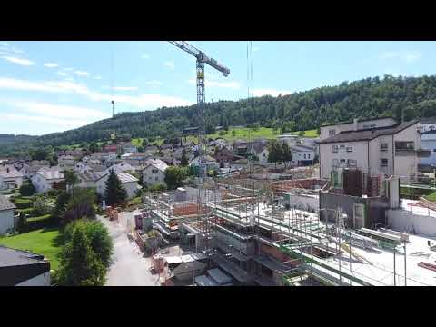 Zehnder Immobilien AG - Rundflug Baustelle mit Aussicht Entwiesenstrasse Rietheim AG