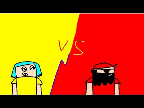 hero manteiga vs mussoumano animado no flipaclip