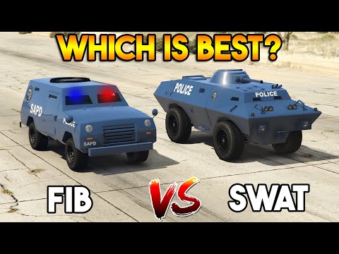 GTA 5 ONLINE : SWAT TANK VS FIB TRUCK (WHICH IS BEST?)
