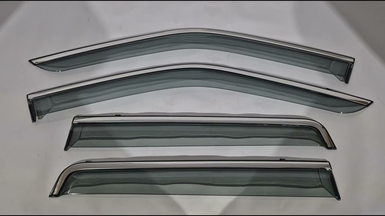Land Rover Freelander II 2006–2014 Windschermen met chromen sierlijst Niken Luxury (4 stuks) Video 1