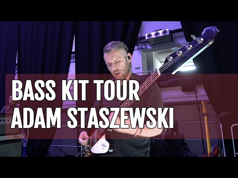 Adam Staszewski (Ørganek) prezentuje swój sprzęt basowy