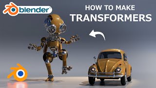 【Blender】トランスフォーマーの作り方を解説!~ How to make Transformars ~【解説】