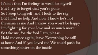 Atlantic Avenue  The Fool I Am Lyrics