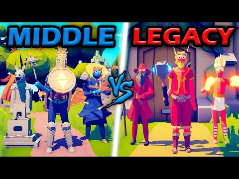 MEDIEVAL KINGDOM vs LEGACY TEAM - Totally Accurate Battle Simulator TABS