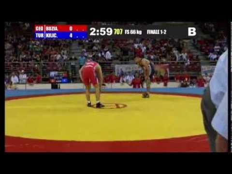 Finale 1-2 Freestyle 66 Kg (GEO) Davit BUZIASHVILI vs (TUR) Selahattin KILICSALLAYAN