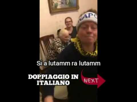 ZIE NAPOLETANE DISCUTONO DELLA PARTITA NAPOLI-JUVENTUS ( Doppiaggio in italiano)