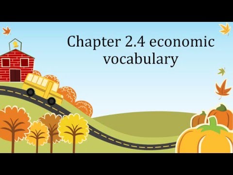 Chapter 2 4 economic vocabulary