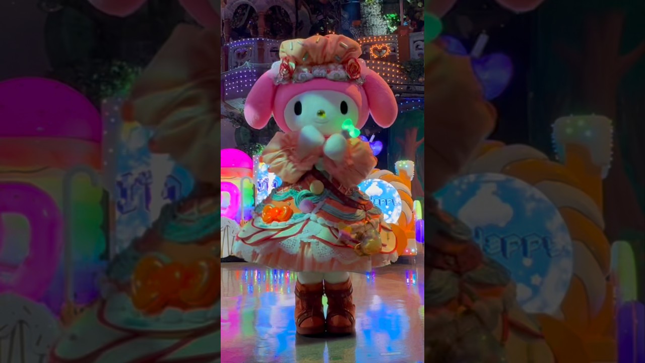 The Quest of Wonders Parade MY MELODY マイメロディ 知恵の木前／最前列席 知恵の木 ステージ前エリア A列9番