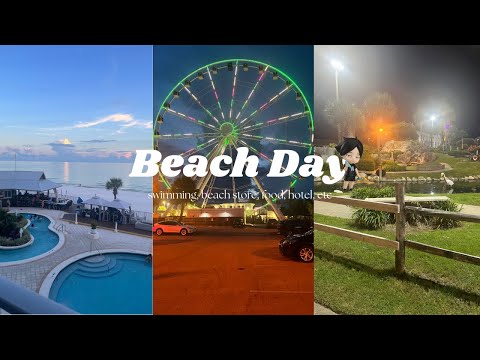 Beach Day!! || swimming, beach store, food, hotel, and etc || Episode 3