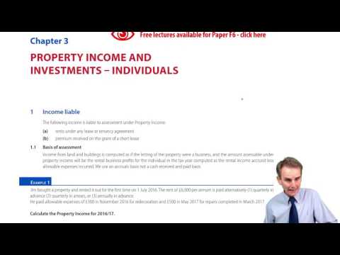 Property Income and Investments: Individuals – Introduction