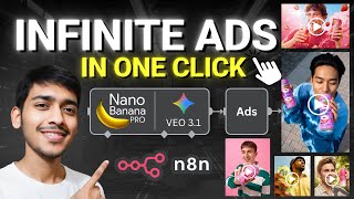 NanoBanana Pro + Veo 3: Infinite AI UGC Ads for ANY Product – Fully Automated (n8n Tutorial)