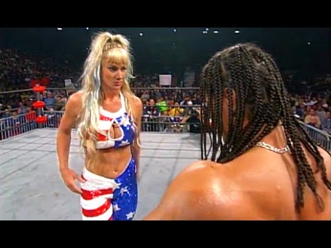 (720pHD): WCW Nitro 11/01/99 - Madusa vs. Evan Karagias