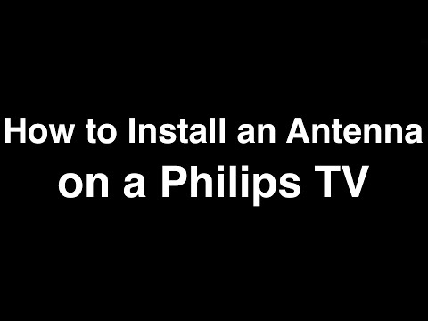 How to install an Antenna on a Philips TV