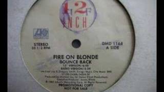 Bounce back 12" version - Fire On Blonde 80's disco dance