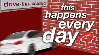 Why do people keep crashing into CVS