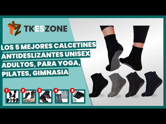 Vídeo relacionado con peiqiup 5 Pares Comodos Calcetines Yoga Pilates, EU 36-43 Antideslizantes, Tobillero Deportivo Con Puntos Antideslizantes para Yoga Fitness Ballet,Multicolor