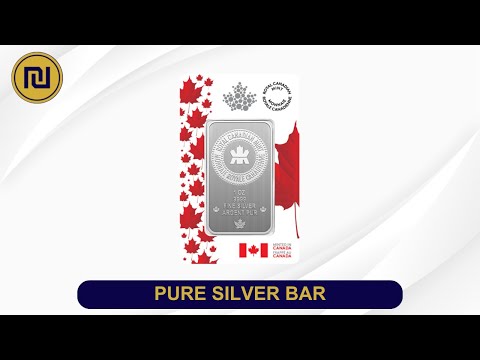 Pure Silver Bar in Proudly Canadian packaging - 1 oz. 99.99% Pure Silver 2025 (Premium Bullion)