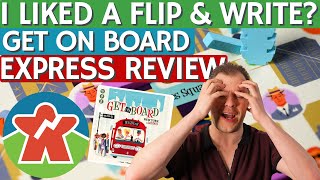 Get On Board Express Review - Did I Just Endorse a Flip & Write Game?