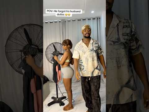 POV: my husband forget his husband duties 😂😂 #shorts #comedy #elsieandavan #funny