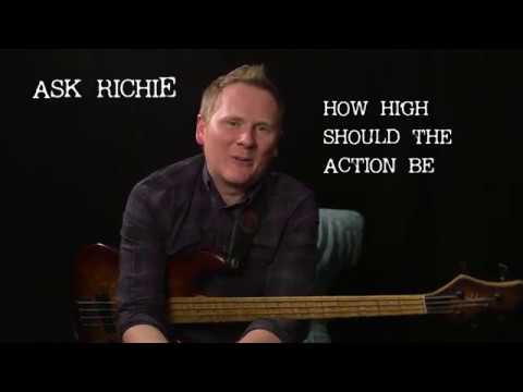 Learn bass guitar - How high should my strings be?