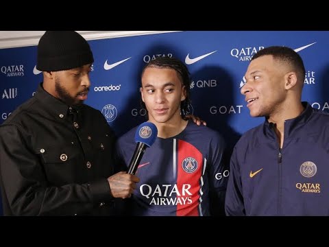 Ethan Mbappé made his PSG debut alongside his brother Kylian - Interview🎥⚽️ 