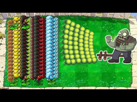 PVZ PC Fusion Challenge!! 999999 Gatling Pea VS Dr Zombies | PVZ 2 #74