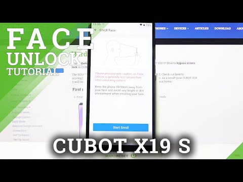 How to Add Face Data in Cubot X19 S - Set Up Face Unlock