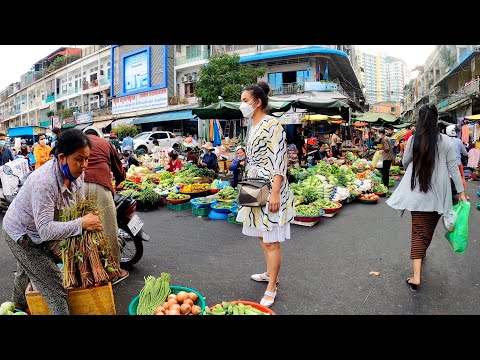 Evening Tour at Orussey Market Phnom Penh - Cambodian Street Food
