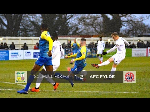 Solihull Moors	0-1 AFC Fylde National League 2018/19