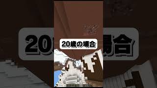 5歳と20歳と58歳のお城の作り方の違い【マイクラ・マインクラフト】#minecraft #マイクラ #マイクラ建築 #マインクラフト#shorts