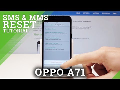 How to Clear SMS & MMS History in OPPO A71 - Reset SMS & MMS