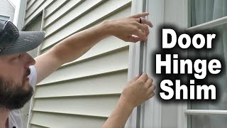 Adding a Shim For Storm Door Hinge | Spacing for Door Handle | The Fixer Clips