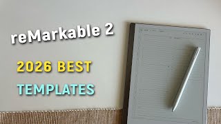 reMarkable 2 Templates - 2026 Digital Planner