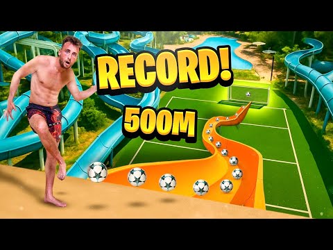 I beat 10 WORLD FOOTBALL Records at the €100,000,000 WATER PARK!!
