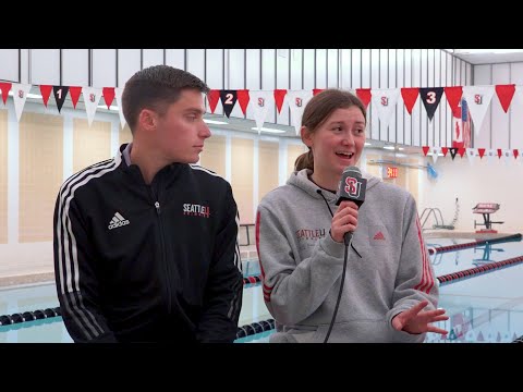 Max Chesno & Michaela Day Interview | Seattle U Swimming | Redhawk Report