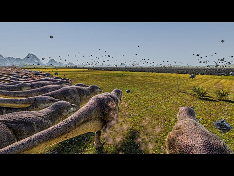 100.000 T REX vs 25.000 CATAPULTS - Ultimate Epic Battle Simulator 2 UEBS 2