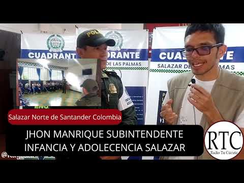 Subintendente Jhon Manrique Infancia y Adolescencia Salazar Norte de Santander Colombia