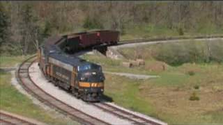 preview picture of video 'Give 'er Plenty of Horn!  Western Maryland Diesel Photo Freight Special'