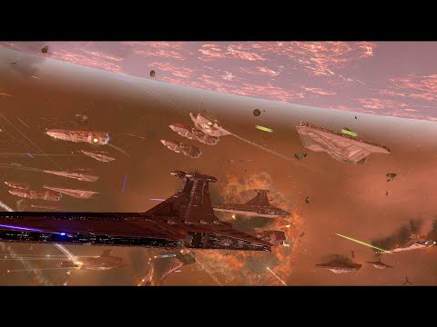 Empire At War FOC - Space Battle at Corulag - Republic VS Empire