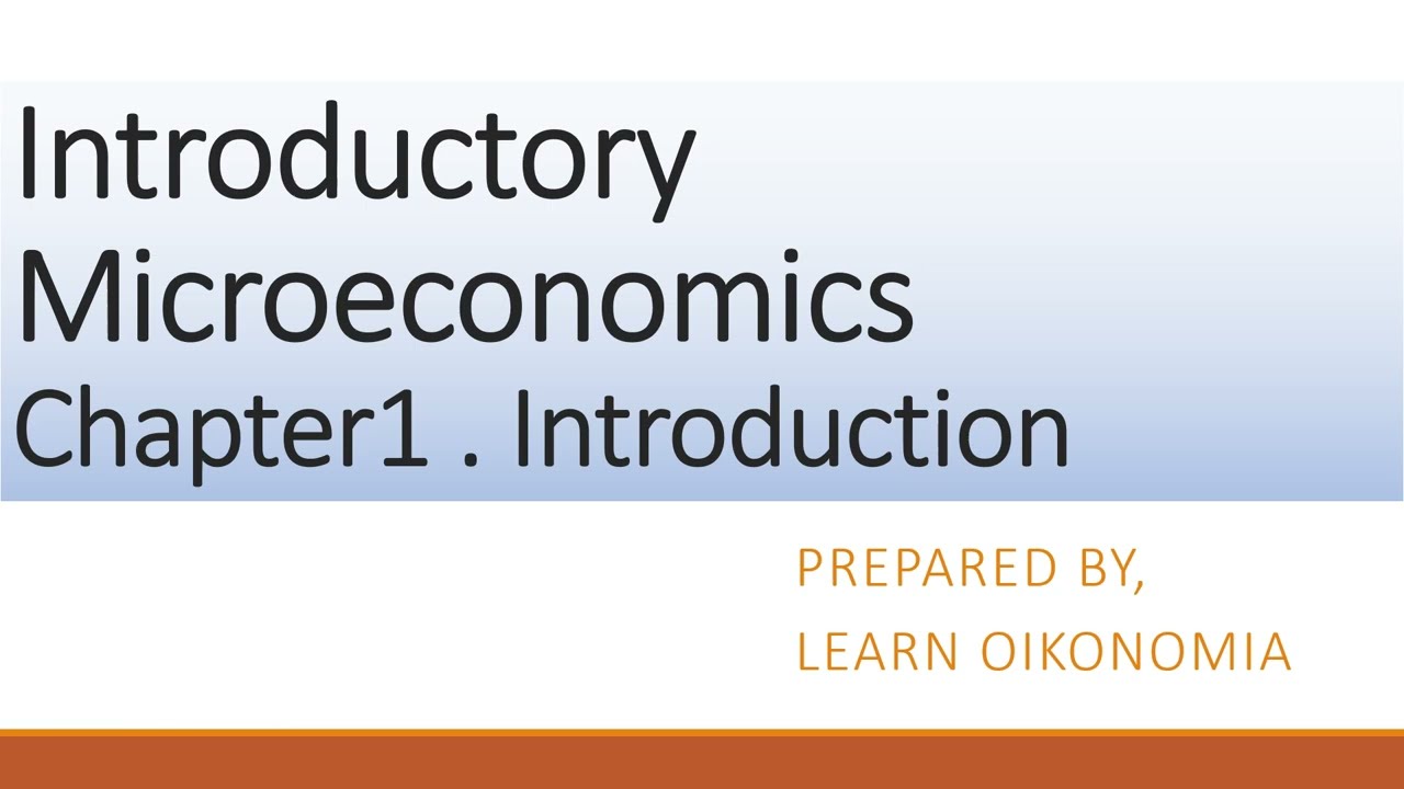 Class 12 || Introductory Microeconomics | Chapter 1 - Introduction