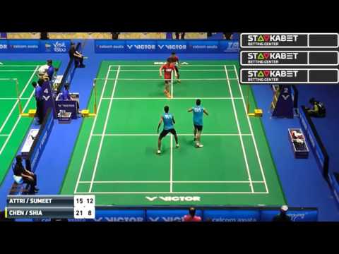 2017 Malaysia Masters R32 MD ATTRI Sumeeth vs Jia Huo CHEN Chun Kang SHIA G2