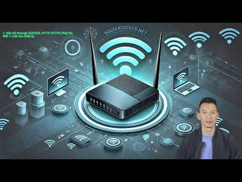 Phần 1: Router kết nối Proxy và phát trực tiếp ra Wifi + LAN