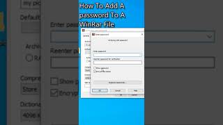 How to lock files and folders with password using WinRAR