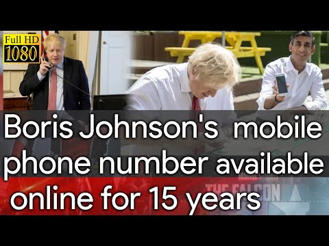 Boris Johnson's Personal Mobile Phone Number Available Online For 15 Years