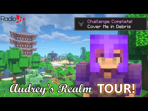 Audrey's Minecraft Realm EP21 🌎 WORLD TOUR & First Ever Netherite