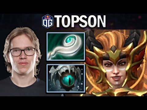OG.TOPSON LINA - CRUSHING IN MIDLANE - DOTA 2 7.25 GAMEPLAY