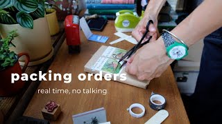 packaging orders - asmr sounds, no talking, no mid-roll ads