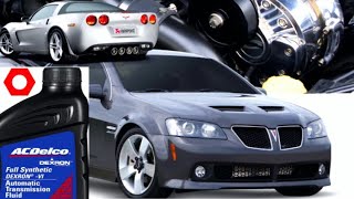 Pontiac G8 GT / Corvette C6 Automatic Transmission Fluid Change