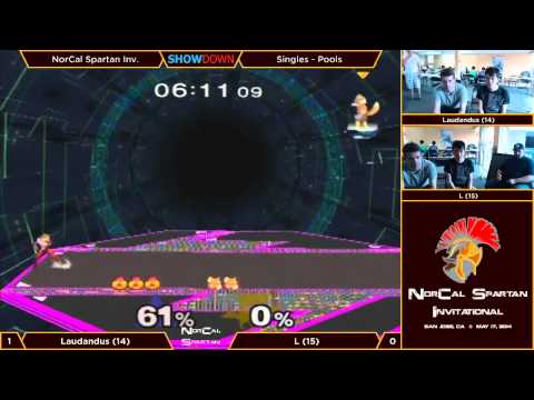 NorCal Spartan Invitational 2014 - Pools: Round Robin - Laudandus (Sheik) vs L (Fox)